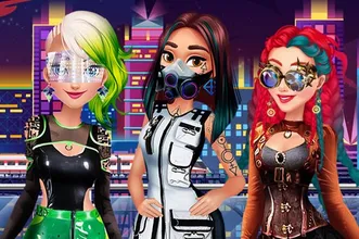 Cyberpunk City Fashion